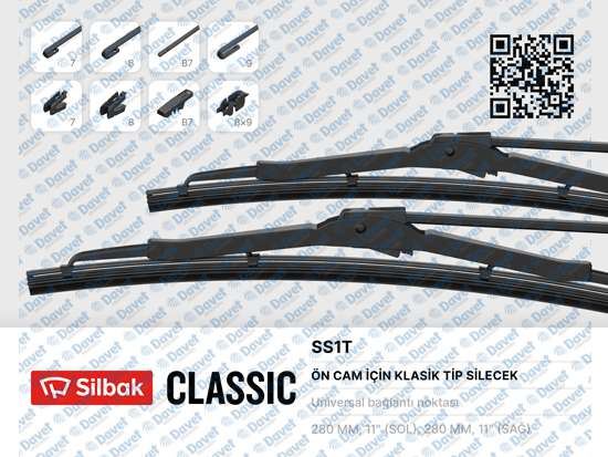 SILBAK SS1T Silecek Supurgesi 280mm Unuversal